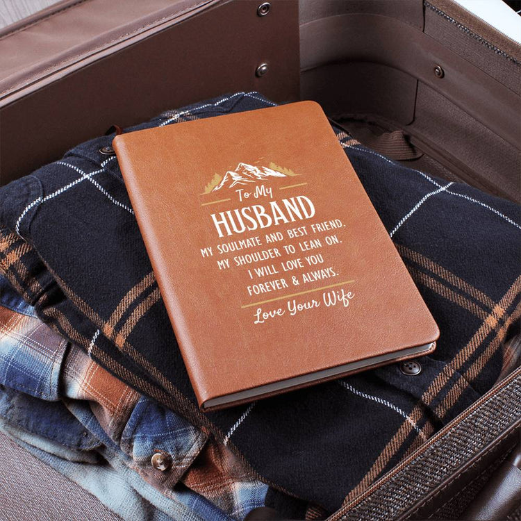 My Soulmate and Best Friend - Leather Journal - Marlofy.com