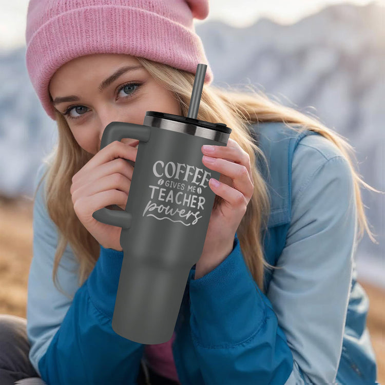 Coffee Gives Me Powers - Teachers Mug - Marlofy.com