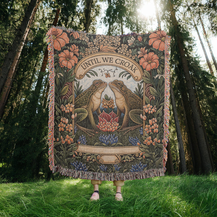 Til We Croak - Heirloom Blanket - Marlofy.com