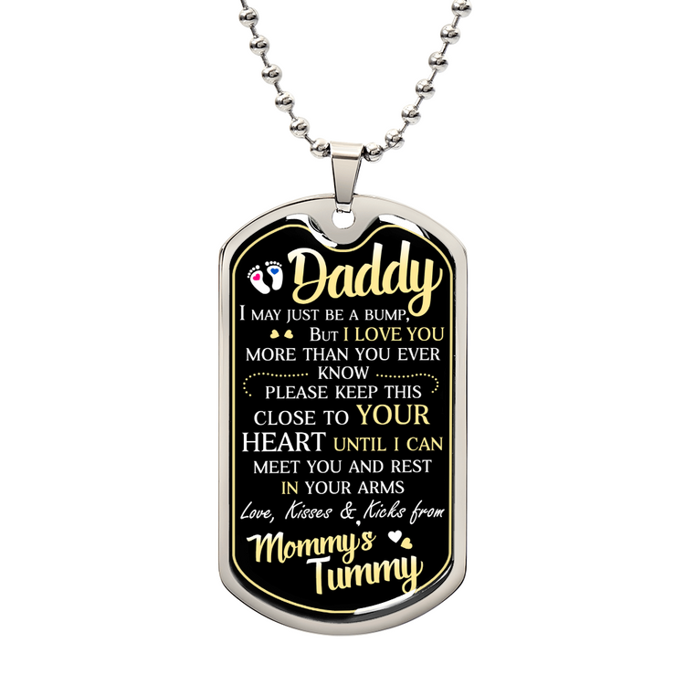 Dad To Be - Dog Tag Necklace - Marlofy.com