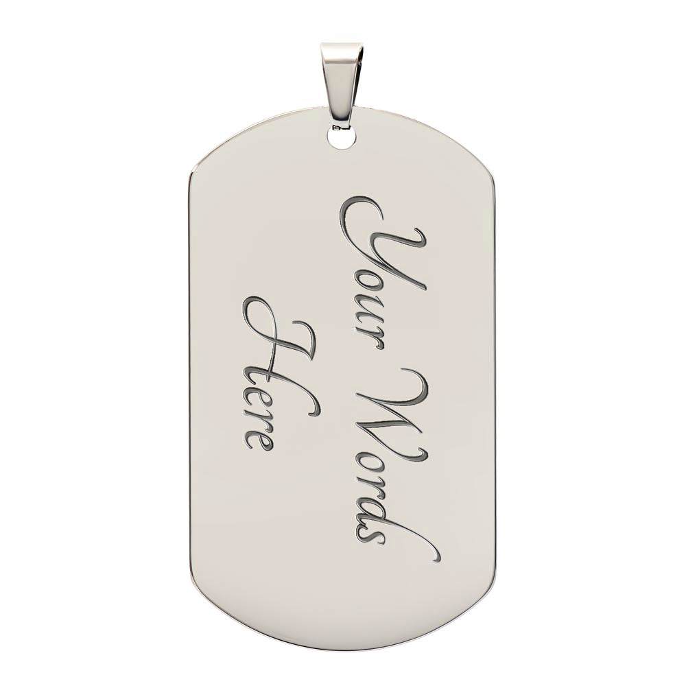 Dad To Be - Dog Tag Necklace - Marlofy.com