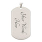 My Badass Granddaughter - Dog Tag Necklace - Marlofy.com