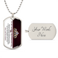 My Badass Granddaughter - Dog Tag Necklace - Marlofy.com