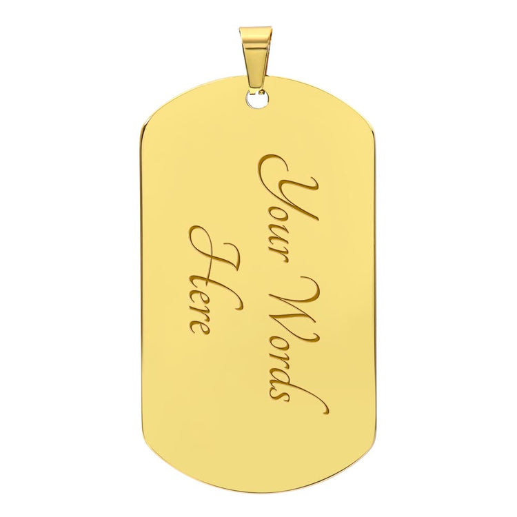 Dad To Be - Dog Tag Necklace - Marlofy.com
