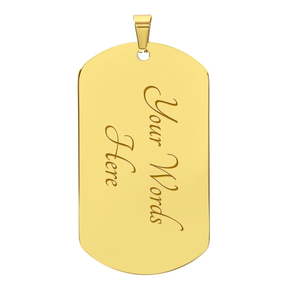 Believe In Yourself - Dog Tag Necklace - Marlofy.com