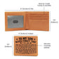 To My Son Skies (Black) – Leather Wallet - Marlofy.com