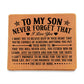 To My Son Skies (Black) – Leather Wallet - Marlofy.com