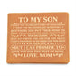 To My Son Promise (Yellow) – Leather Wallet - Marlofy.com