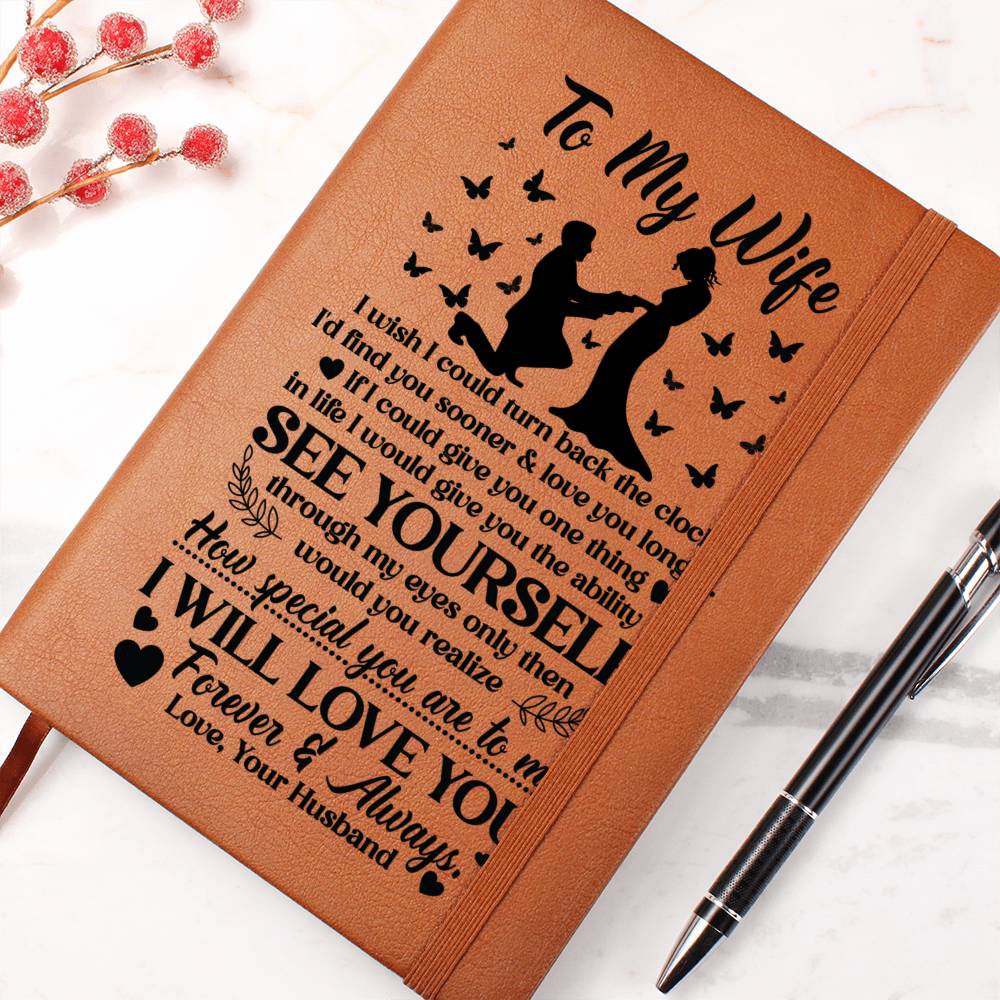 To My Wife Sooner – Leather Journal - Marlofy.com