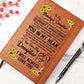 To My Daughter Proud – Leather Journal - Marlofy.com