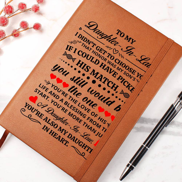 To My Daughter-in-Law Honor – Leather Journal - Marlofy.com