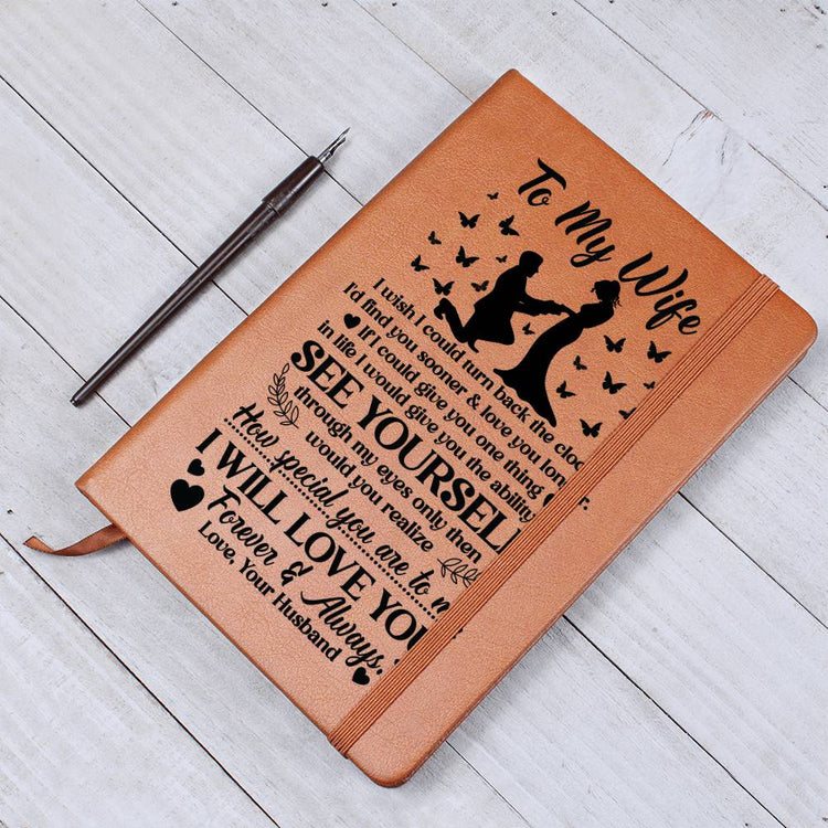 To My Wife Sooner – Leather Journal - Marlofy.com