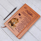 To My Daughter Your Crown – Leather Journal - Marlofy.com