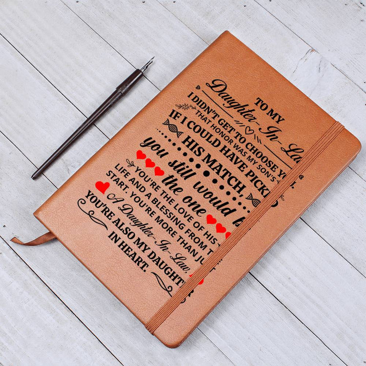To My Daughter-in-Law Honor – Leather Journal - Marlofy.com