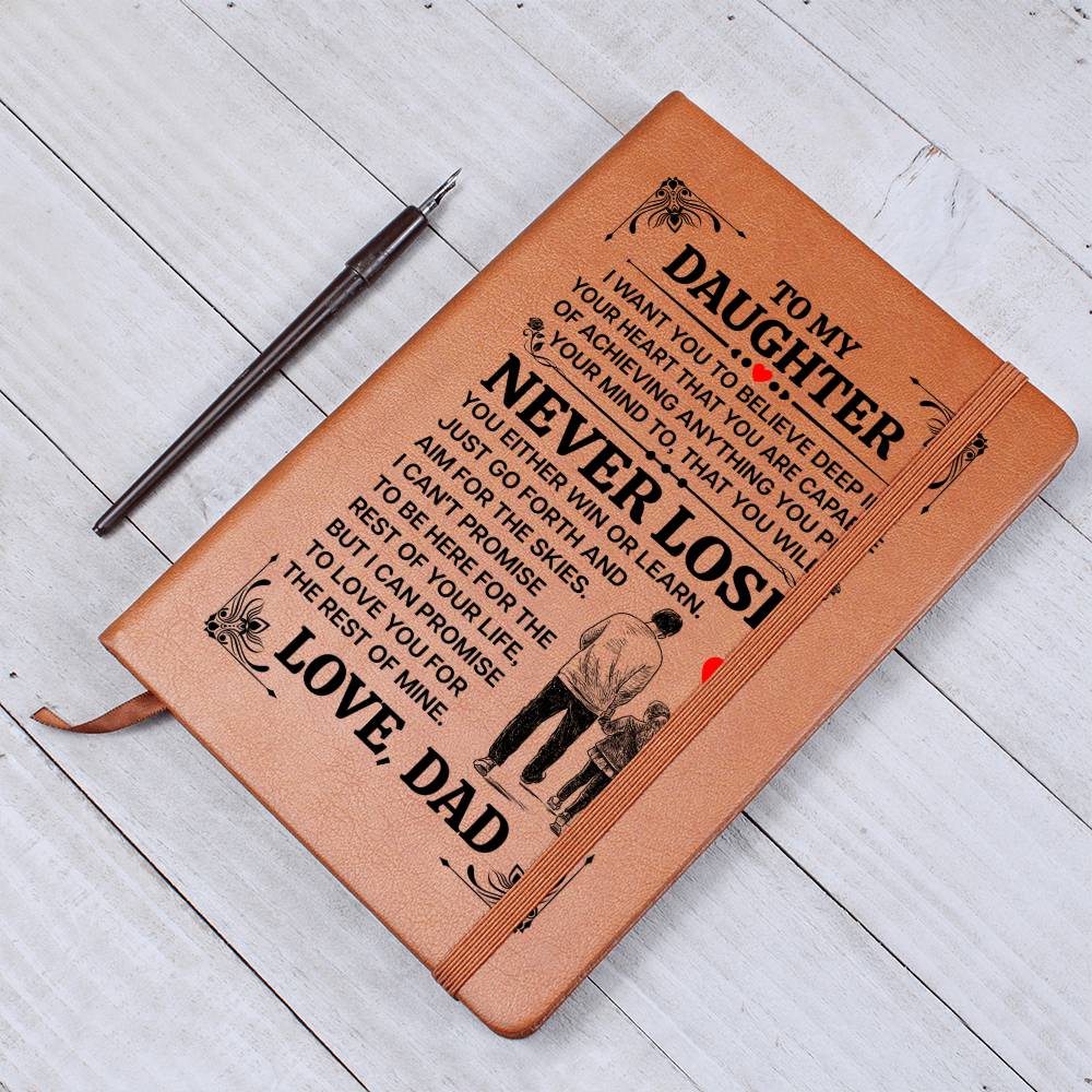 To My Daughter Promise – Leather Journal - Marlofy.com