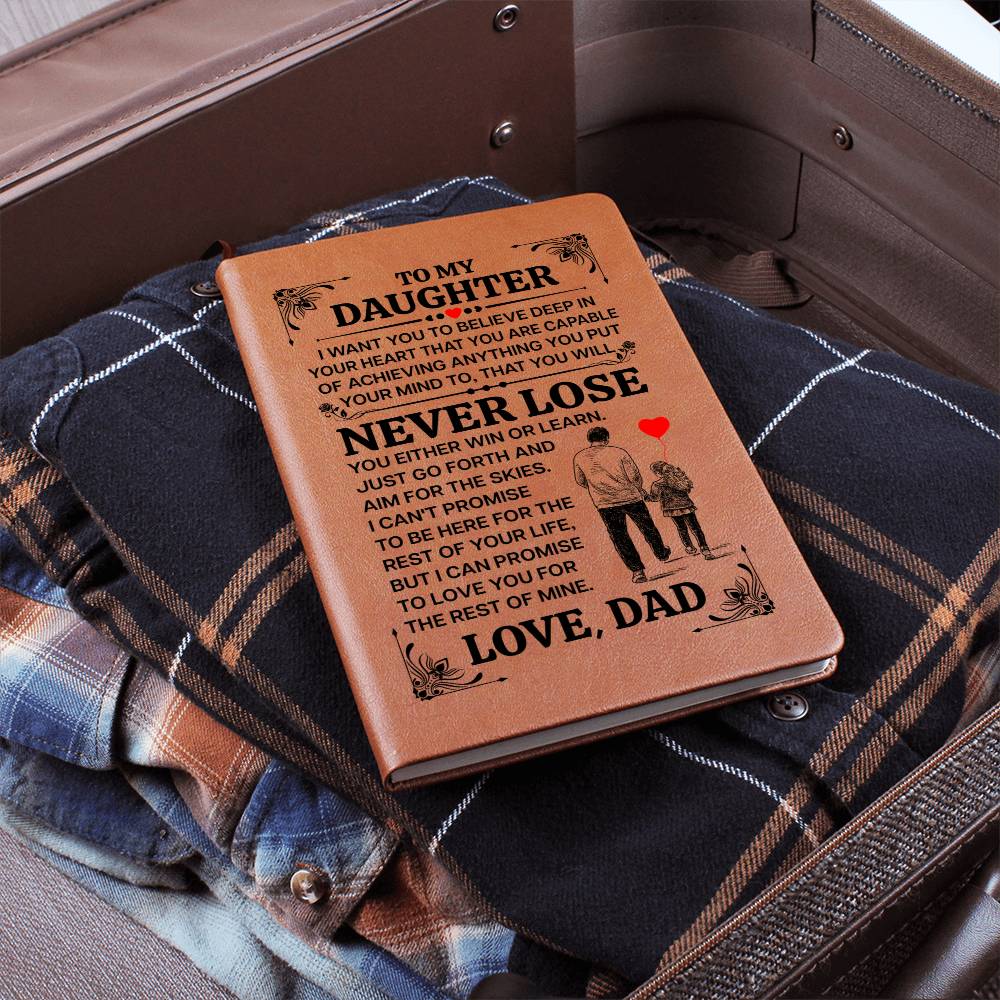 To My Daughter Promise – Leather Journal - Marlofy.com