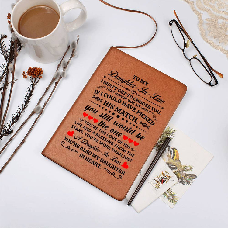 To My Daughter-in-Law Honor – Leather Journal - Marlofy.com