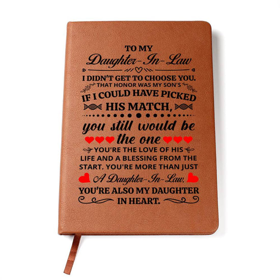 To My Daughter-in-Law Honor – Leather Journal - Marlofy.com
