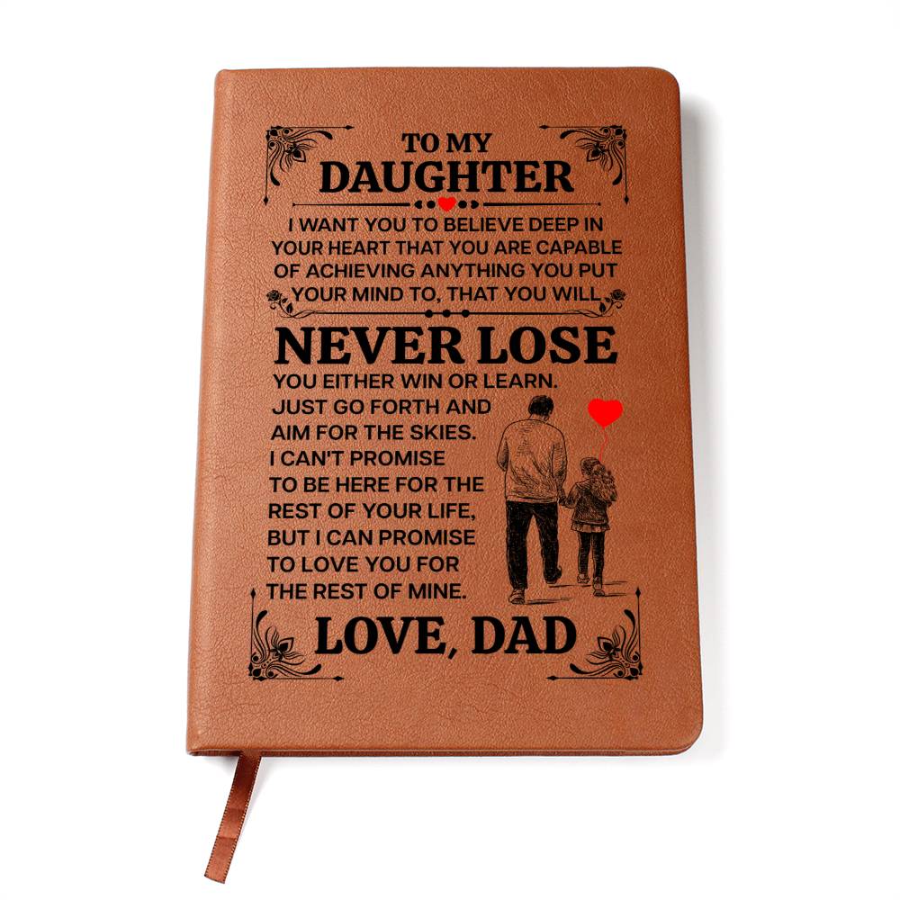To My Daughter Promise – Leather Journal - Marlofy.com