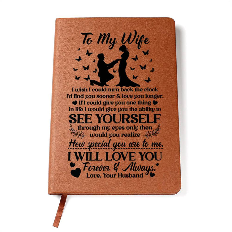 To My Wife Sooner – Leather Journal - Marlofy.com