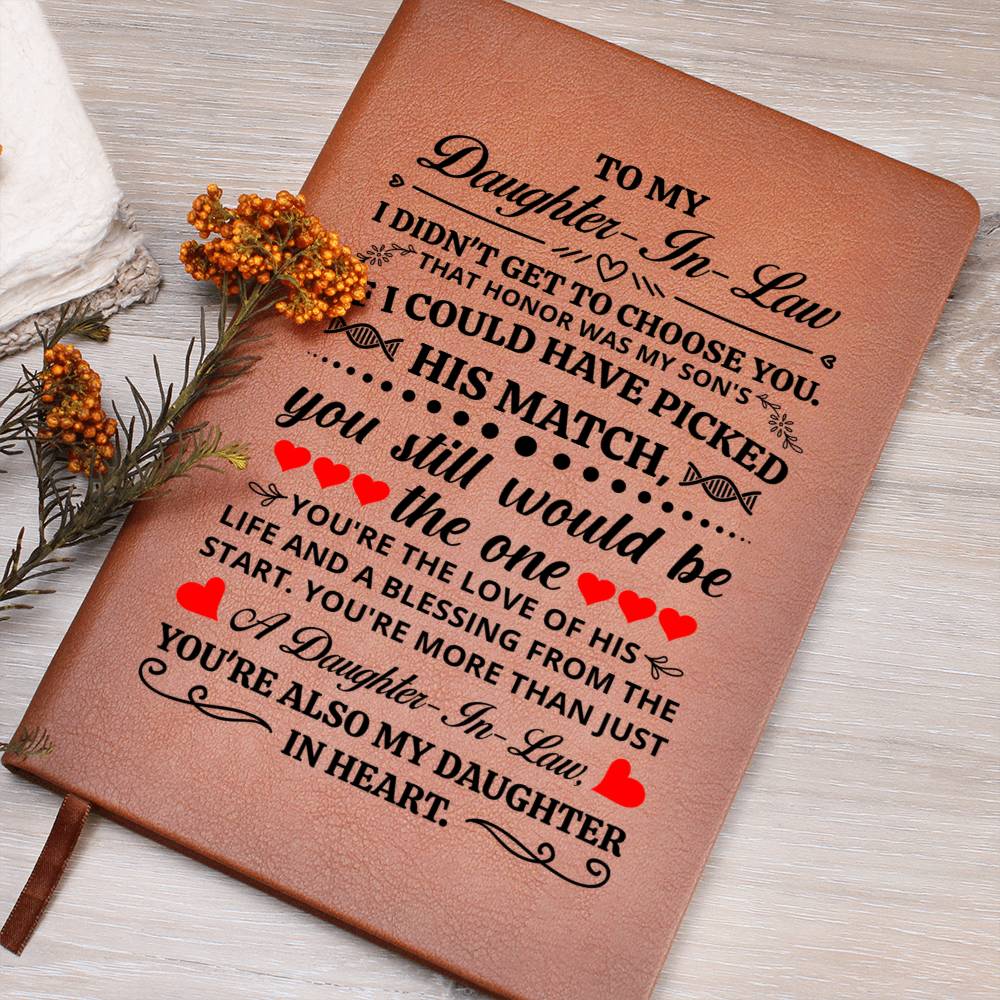 To My Daughter-in-Law Honor – Leather Journal - Marlofy.com