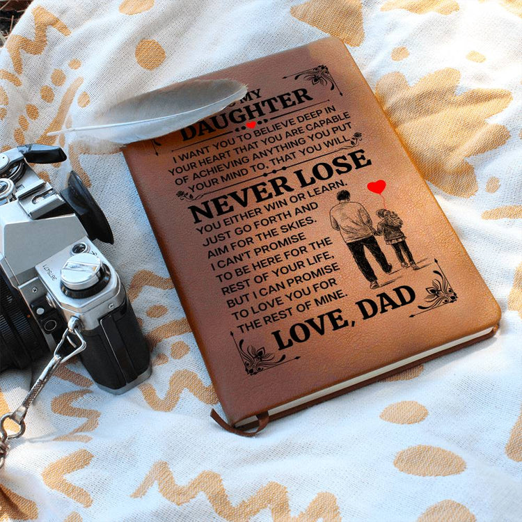 To My Daughter Promise – Leather Journal - Marlofy.com