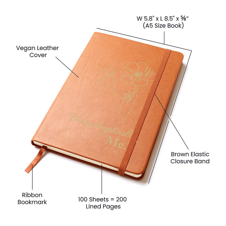 Unapologetically Me - Leather Journal - Marlofy.com