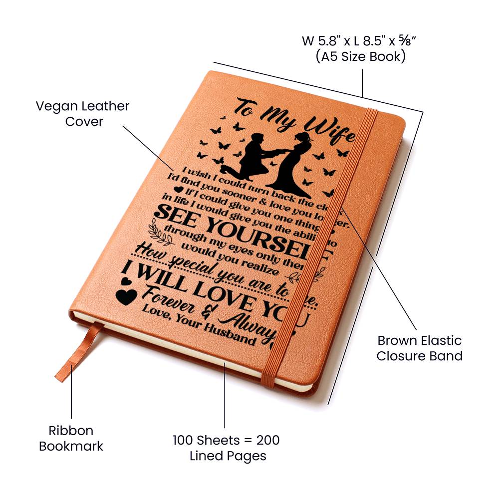 To My Wife Sooner – Leather Journal - Marlofy.com