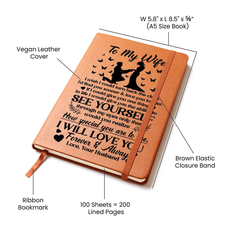 To My Wife Sooner – Leather Journal - Marlofy.com