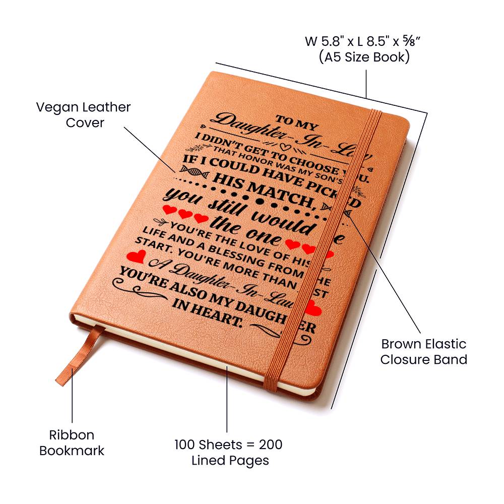To My Daughter-in-Law Honor – Leather Journal - Marlofy.com