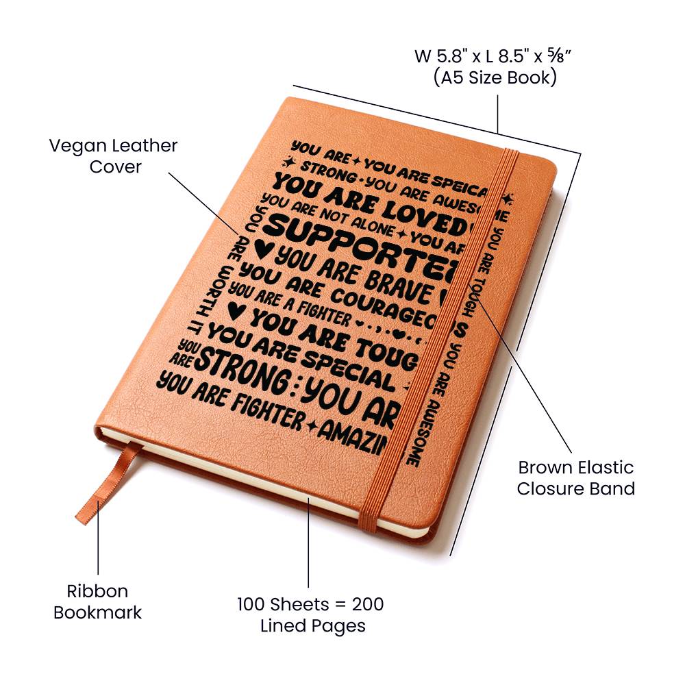 You Are a Fighter – Leather Journal - Marlofy.com