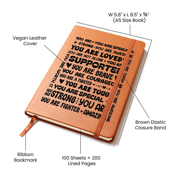 You Are a Fighter – Leather Journal - Marlofy.com