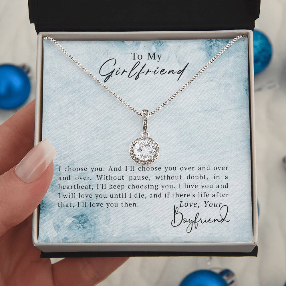 To My Girlfriend - Eternal Hope Necklace - Marlofy.com
