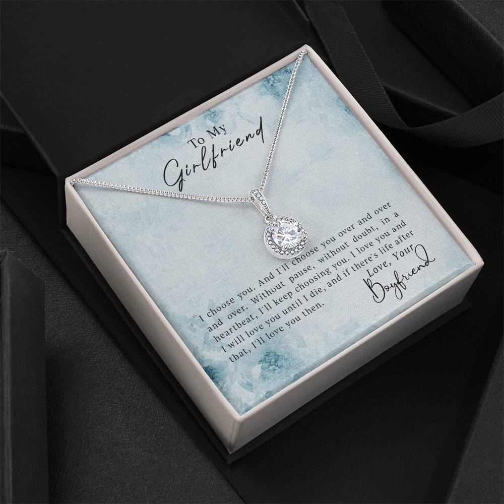 To My Girlfriend - Eternal Hope Necklace - Marlofy.com