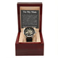 To My Man Life, Love, Best Friend – Luxury Openwork Watch - Marlofy.com