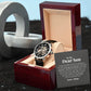 To My Dear Son Always Remember I Love You – Openwork Watch - Marlofy.com