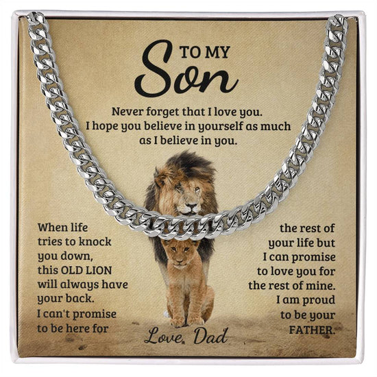 Never Forget - Cuban Link Chain - Marlofy.com