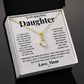 My Daughter My Everything - Alluring Beauty Necklace - Marlofy.com