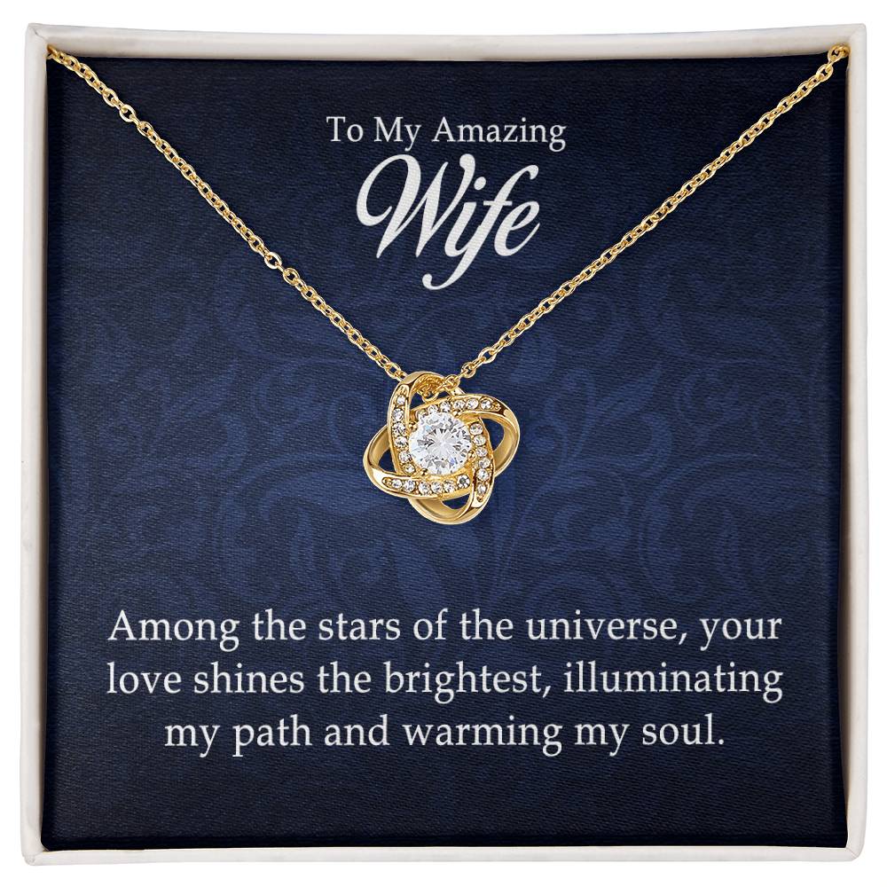 To My Amazing Wife - Love Knot Necklace - Marlofy.com