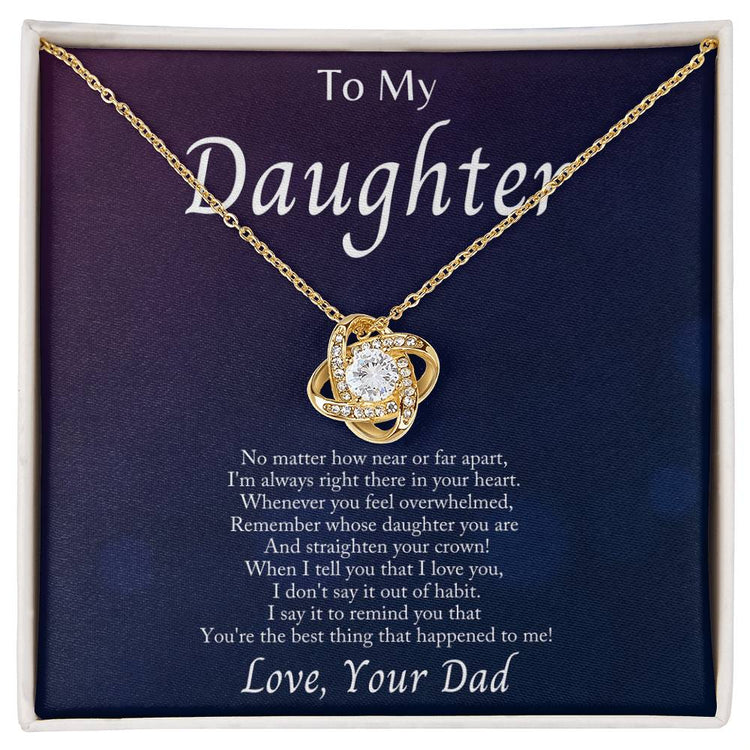 Im Always With You - Love Knot Necklacec - Marlofy.com