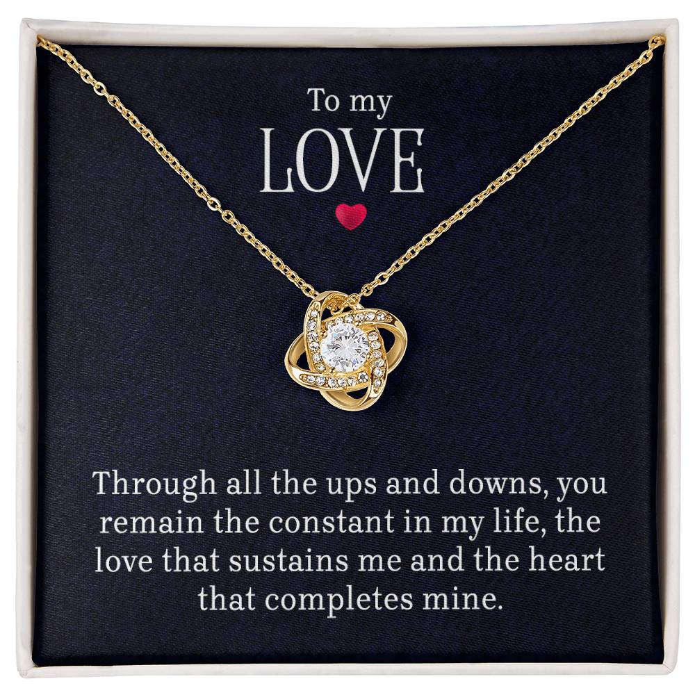 To My Love - Lov eKnot Necklace - Marlofy.com