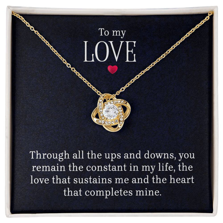 To My Love - Lov eKnot Necklace - Marlofy.com