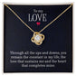 To My Love - Lov eKnot Necklace - Marlofy.com