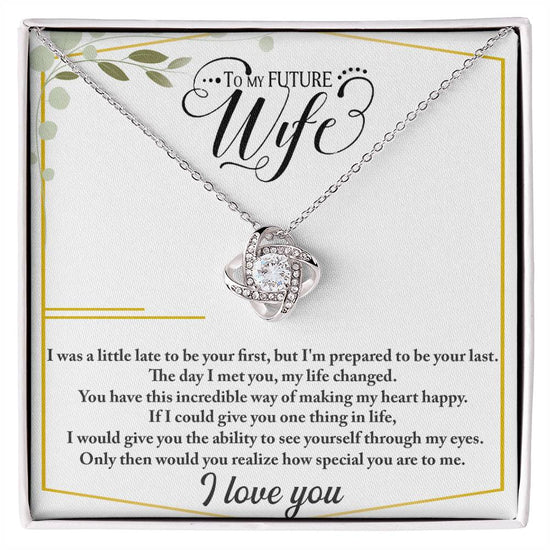 Future Wife - Love Knot Necklace - Marlofy.com