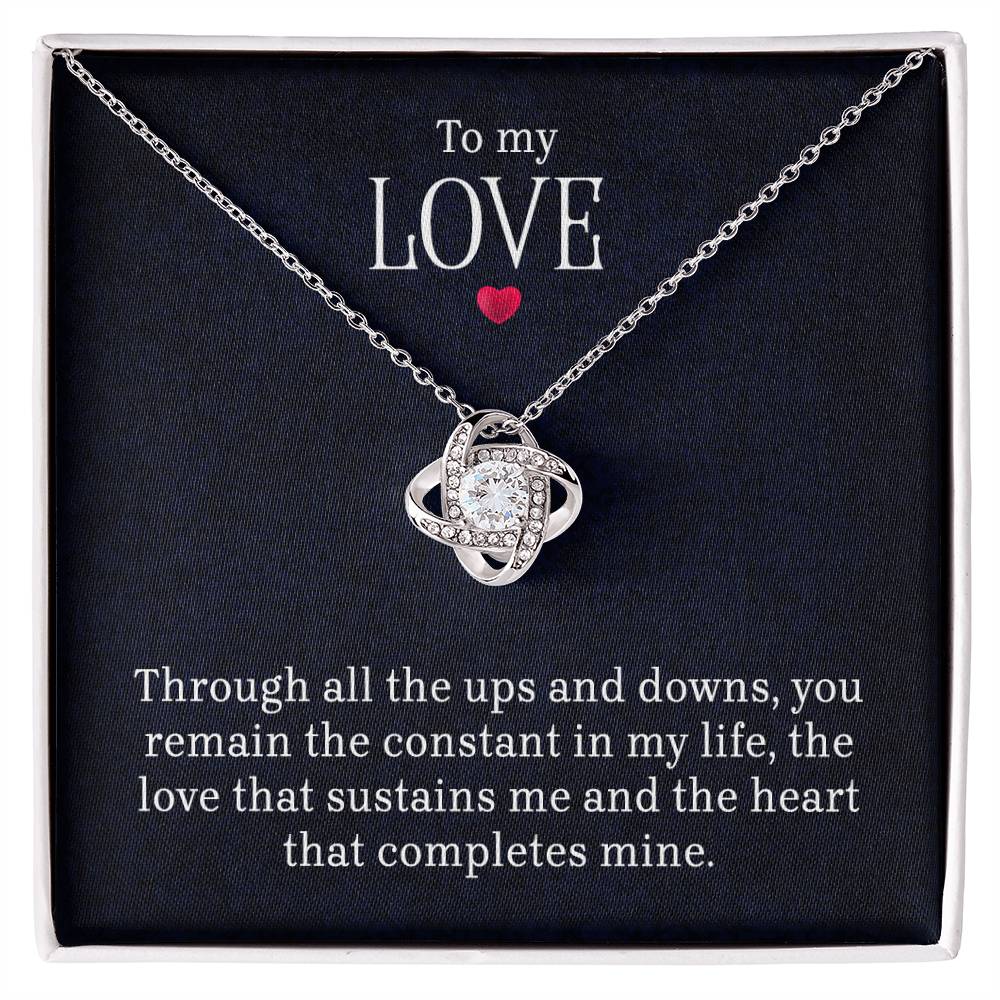 To My Love - Lov eKnot Necklace - Marlofy.com