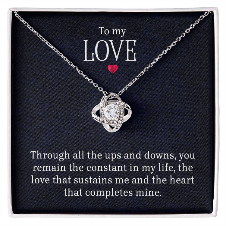 To My Love - Lov eKnot Necklace - Marlofy.com
