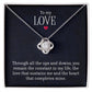 To My Love - Lov eKnot Necklace - Marlofy.com