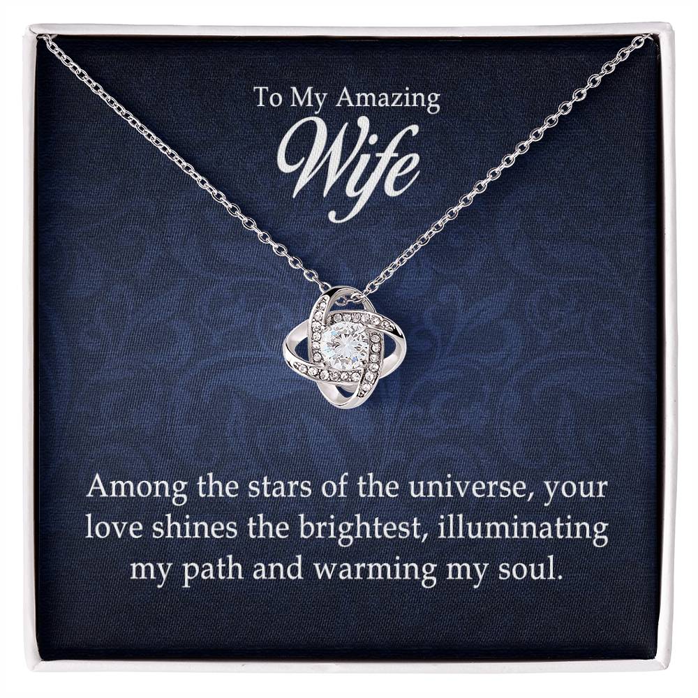 To My Amazing Wife - Love Knot Necklace - Marlofy.com