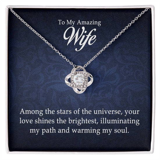 To My Amazing Wife - Love Knot Necklace - Marlofy.com