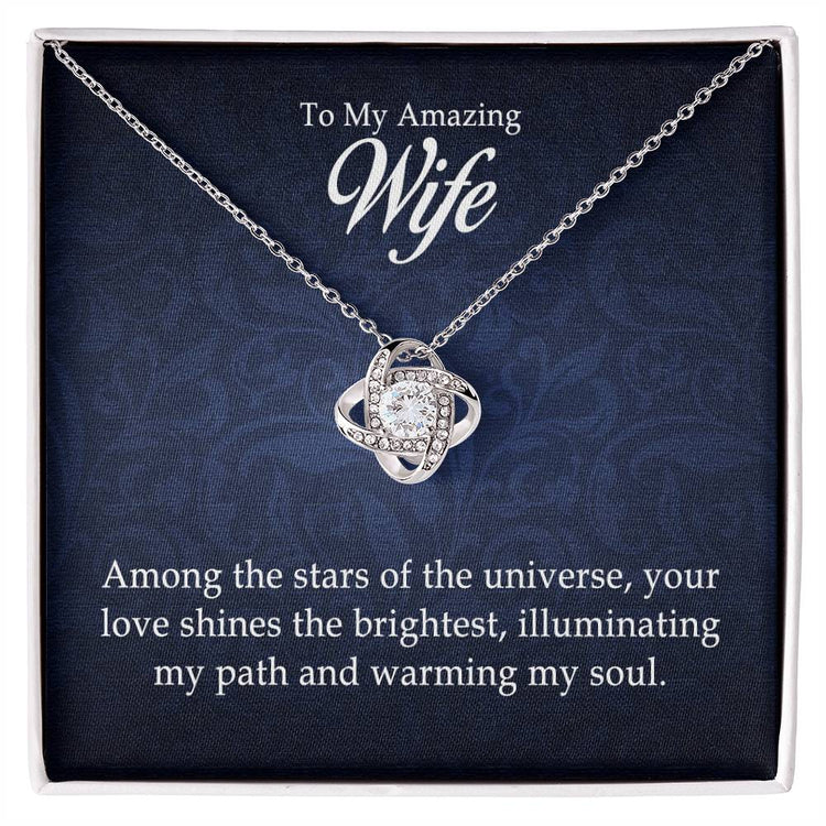 To My Amazing Wife - Love Knot Necklace - Marlofy.com
